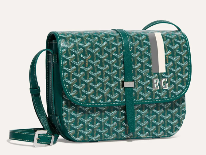 Belvédère MM bag Stripes and Initials