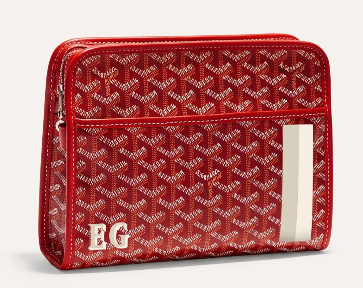 Jouvence MM toiletry bag Stripes and Initials