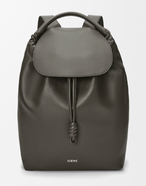 Flamenco backpack in shiny supple calfskin