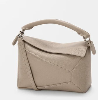 Mini Puzzle Edge bag in soft grained calfskin
