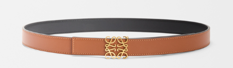 Reversible Anagram belt in smooth calfskin