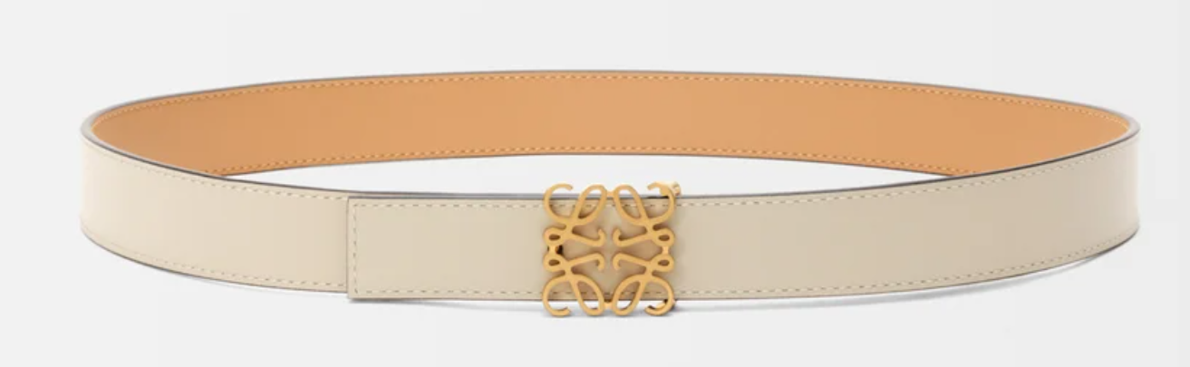 Reversible Anagram belt in smooth calfskin