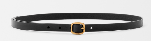 Rounded soft belt in classic calfskin