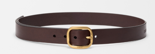 Rounded soft belt in classic calfskin