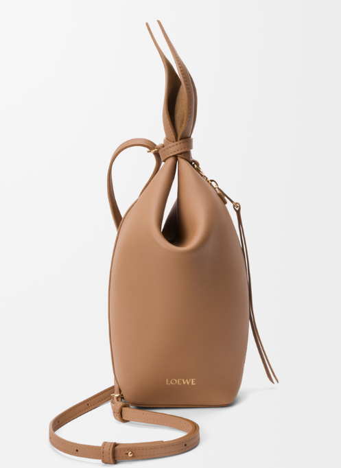 Scarf backpack in smooth calfskin