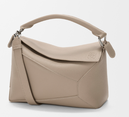 Small Puzzle Edge bag in soft grained calfskin