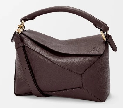 Small Puzzle Edge bag in soft grained calfskin