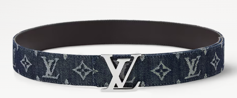 LV Initiales Monogram Denim 40mm Belt