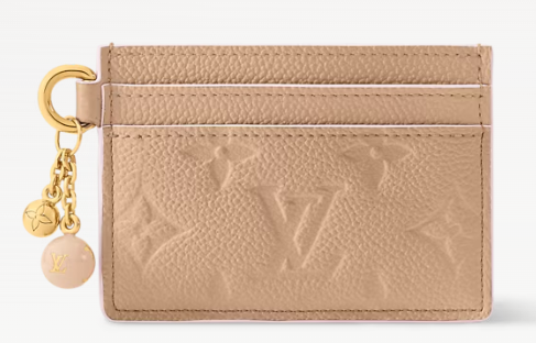 LV Charms Card Holder — Black