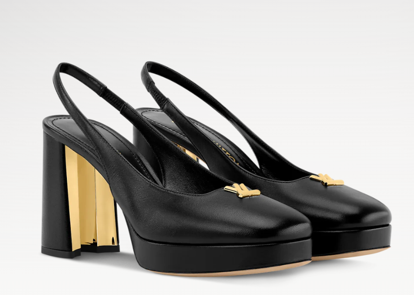 Swing Platform Slingback Pump